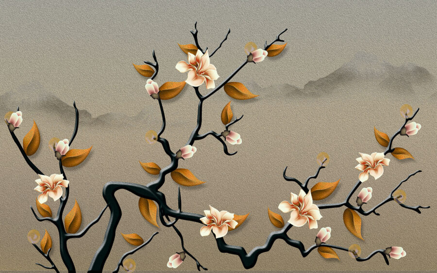Ein Baumzweig mit Blumen und Blättern u74803p 900x563 - Ein Baumzweig mit Blumen und Blättern - tegory
