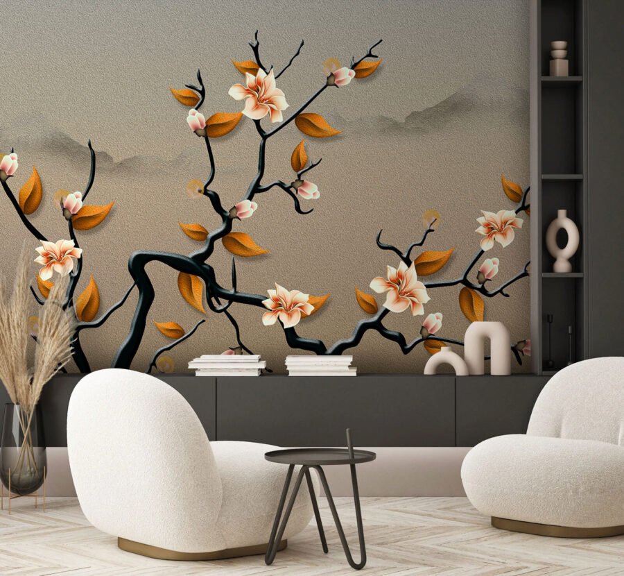 Ein Baumzweig mit Blumen und Blättern u74803pih1 900x830 - Ein Baumzweig mit Blumen und Blättern - tegory