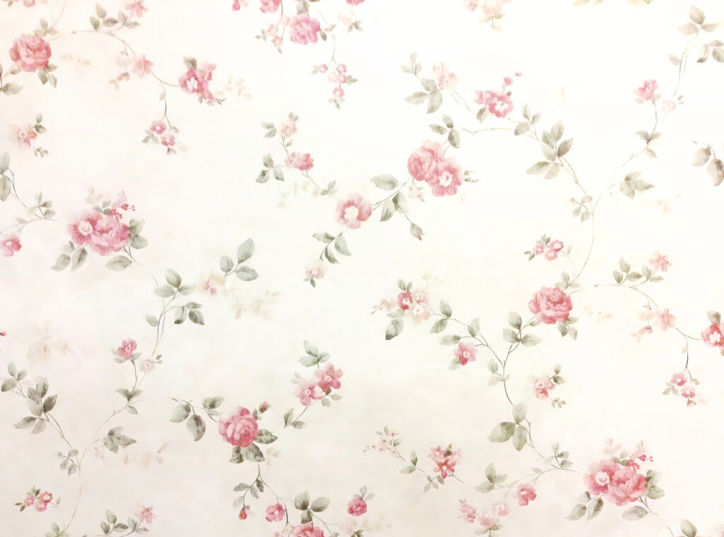 Florales Muster an einer Wand Florales Muster an einer Wand