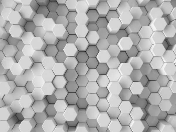 Group of white hexagons