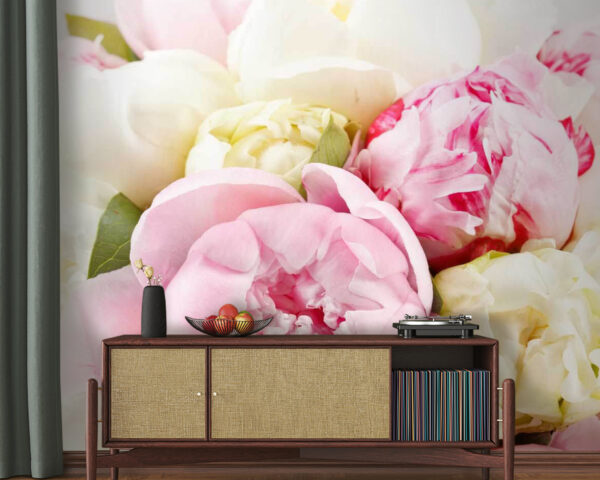Blumenstrauß aus rosa und weißen Blumen Blumenstrauß aus rosa und weißen Blumen