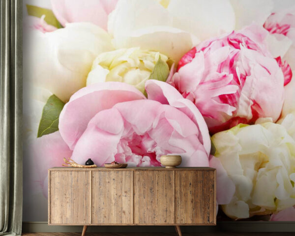 Blumenstrauß aus rosa und weißen Blumen Blumenstrauß aus rosa und weißen Blumen