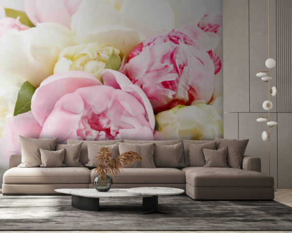 Blumenstrauß aus rosa und weißen Blumen Blumenstrauß aus rosa und weißen Blumen