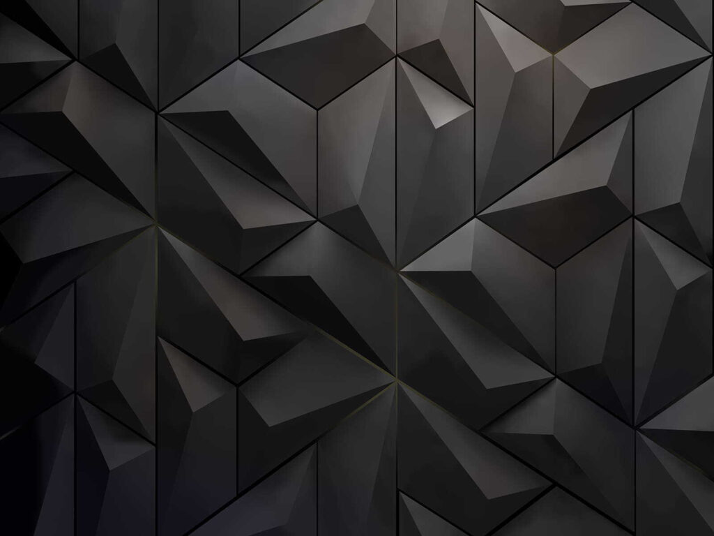 Schwarze Wand mit vielen Dreiecken Schwarze Wand mit vielen Dreiecken