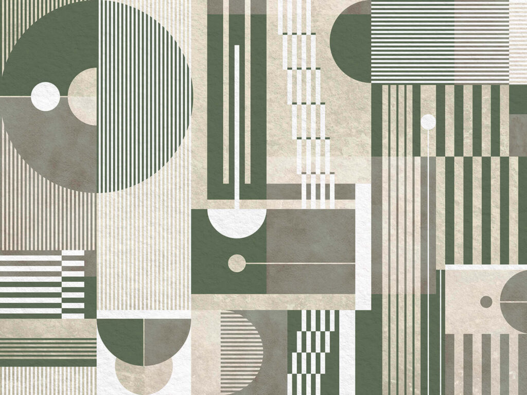 Muster aus geometrischen Formen und Linien Muster aus geometrischen Formen und Linien