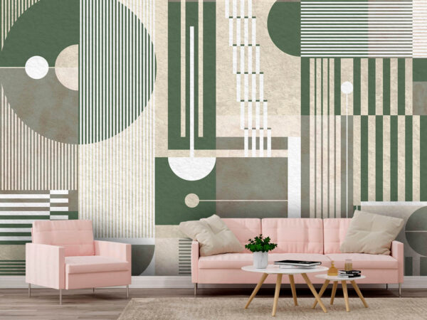 Muster aus geometrischen Formen und Linien Muster aus geometrischen Formen und Linien