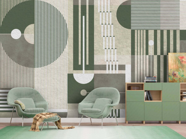 Muster aus geometrischen Formen und Linien Muster aus geometrischen Formen und Linien