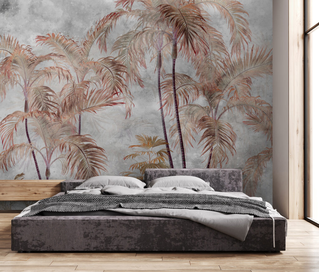 A group of palm trees A group of palm trees