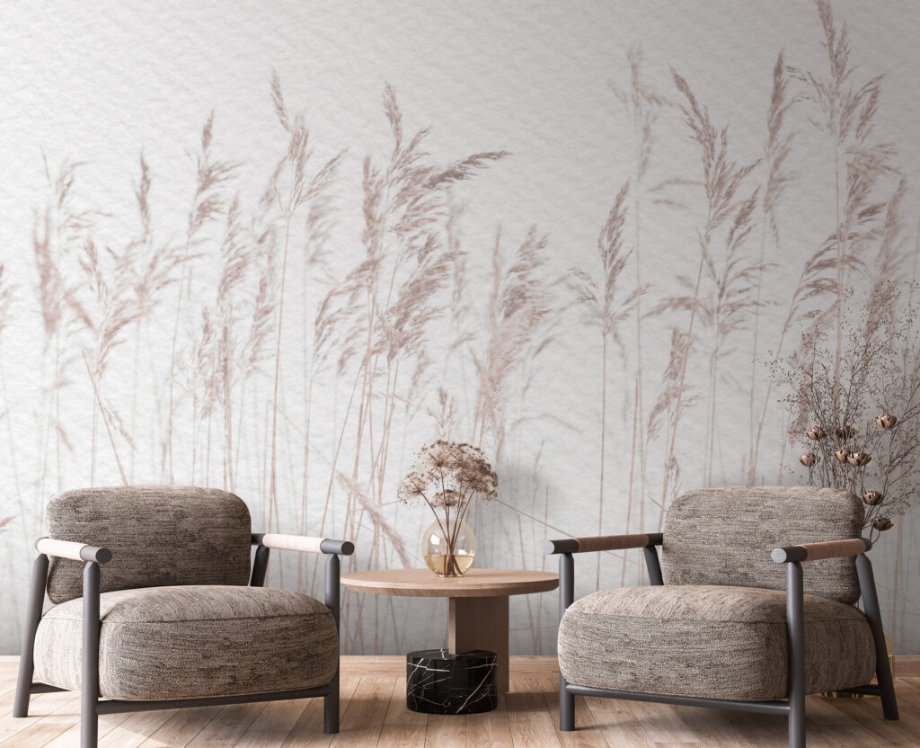 Gentle grasses sway in calm breeze Gentle grasses sway in calm breeze