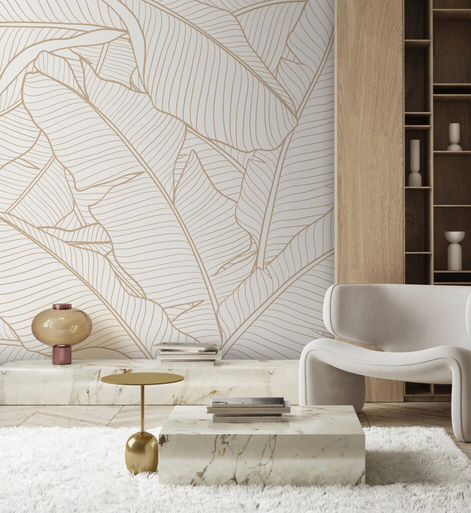 Elegant leaf pattern for modern decor