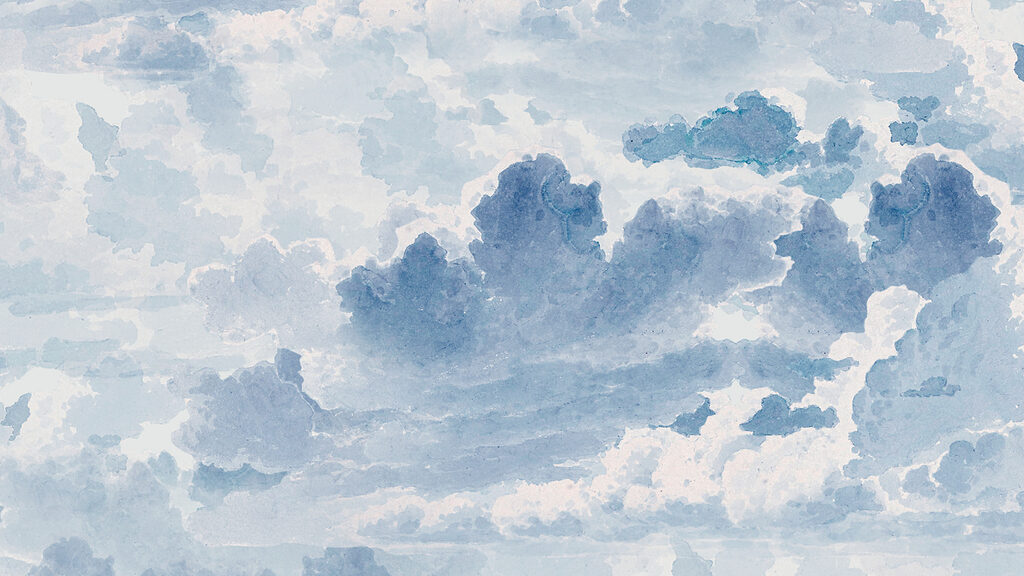 Ein blauer und weißer Himmel mit Wolken Ein blauer und weißer Himmel mit Wolken