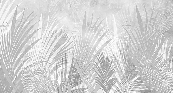 Ein grauer und weißer Hintergrund mit Pflanzen Ein grauer und weißer Hintergrund mit Pflanzen