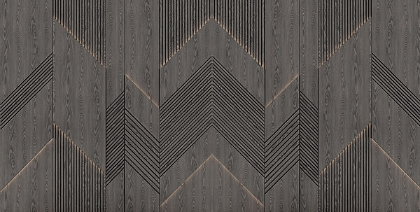 Geometrische Muster in dunklem Holz. Geometrische Muster in dunklem Holz.