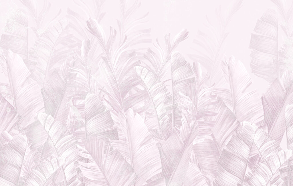 Soft pastel leaves in gentle arrangement