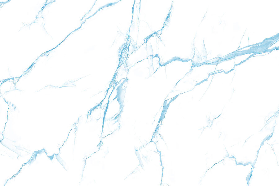Ein weißer und blauer Marmor