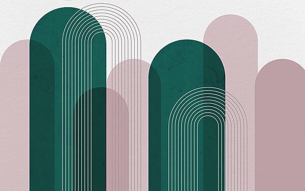 Eine grüne und rosa Kunst Eine grüne und rosa Kunst