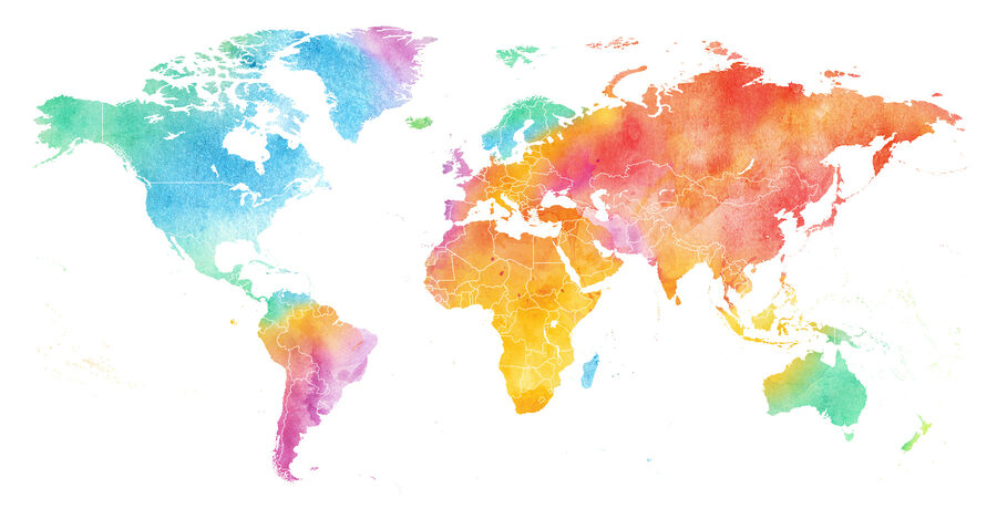 Eine Karte der Welt