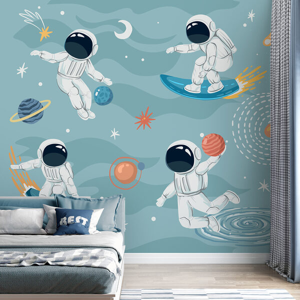 Eine Gruppe von Astronauten im Weltraum Eine Gruppe von Astronauten im Weltraum