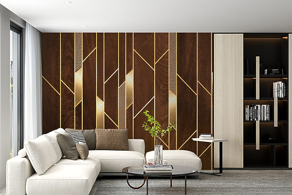 Elegante Linien auf reichhaltiger Holzmaserung Elegante Linien auf reichhaltiger Holzmaserung