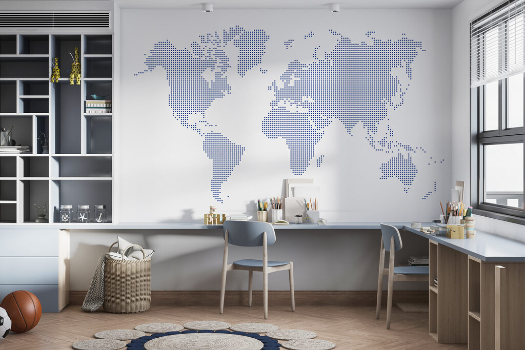 A map of the world