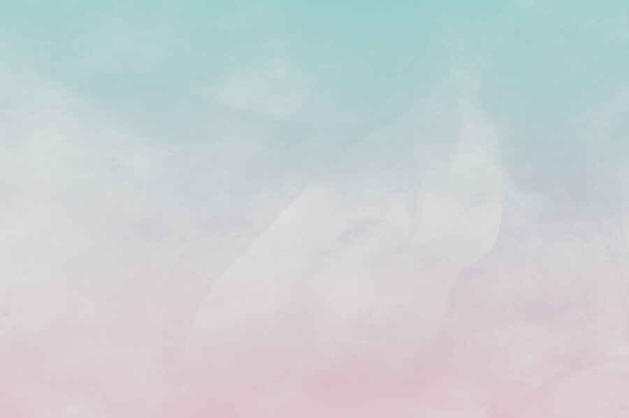 Ein blauer und rosa Himmel