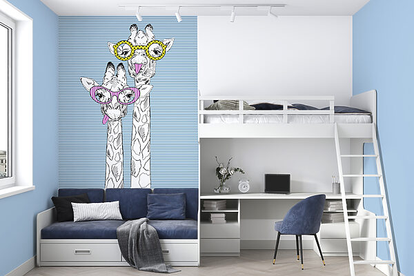 Eine Giraffe mit Brille Eine Giraffe mit Brille