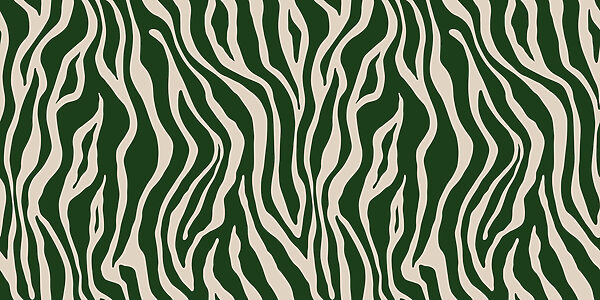 A green and white zebra print