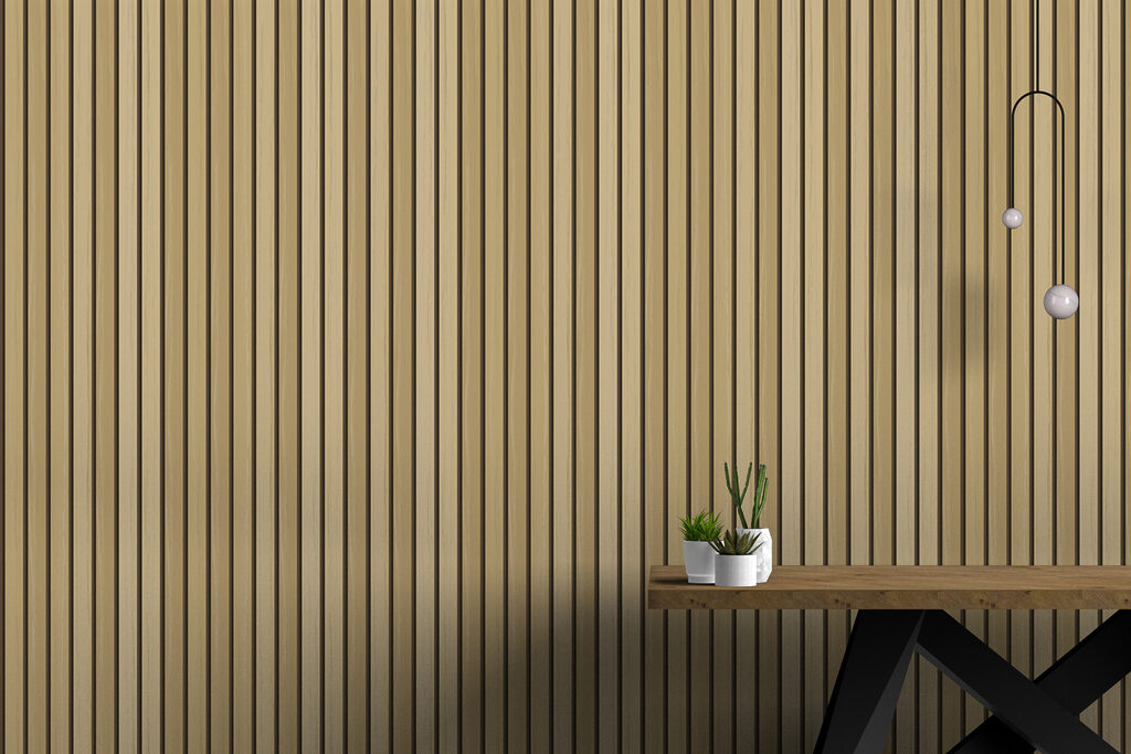 A close up of a wood panel