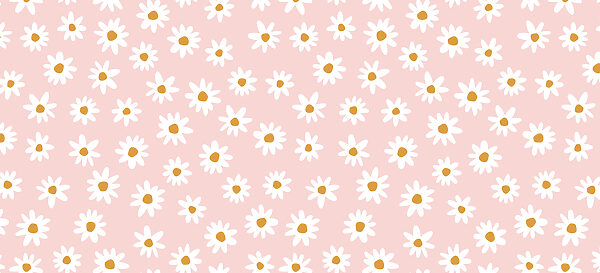Ein Muster aus weißen Blumen auf einem rosa Hintergrund Ein Muster aus weißen Blumen auf einem rosa Hintergrund