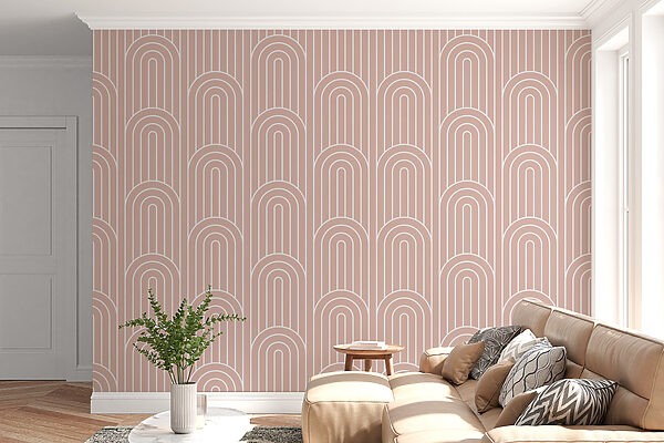 A pattern of white and pink lines