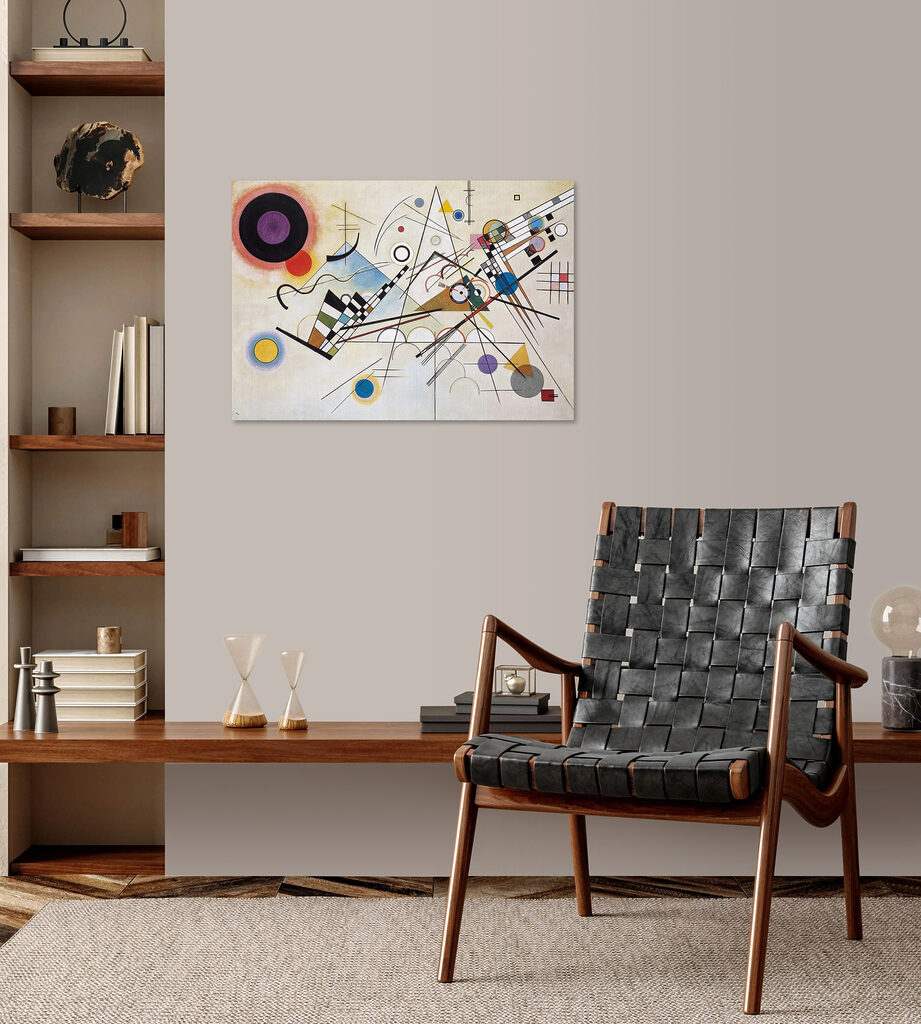 A painting of a variety of colors