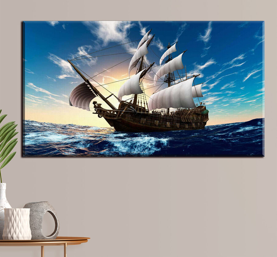 Ein Schiff auf dem Wasser