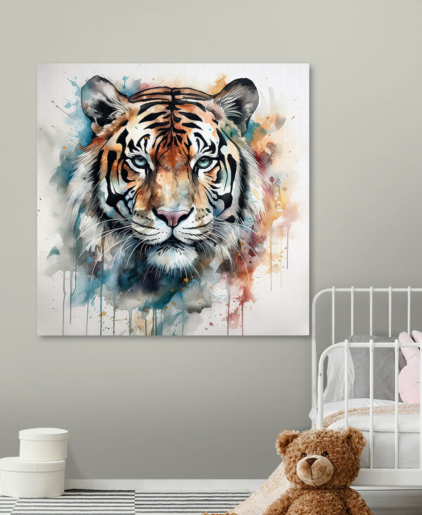 Ein Gemälde eines Tigers Ein Gemälde eines Tigers