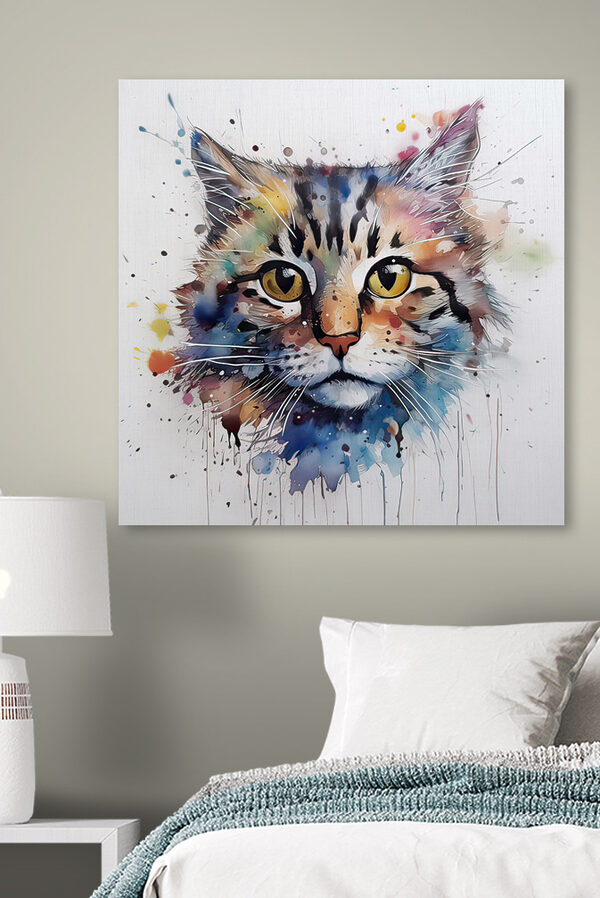 Ein Gemälde einer Katze Ein Gemälde einer Katze