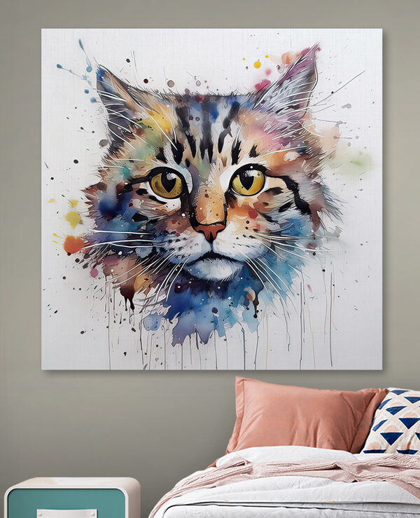 Ein Gemälde einer Katze Ein Gemälde einer Katze