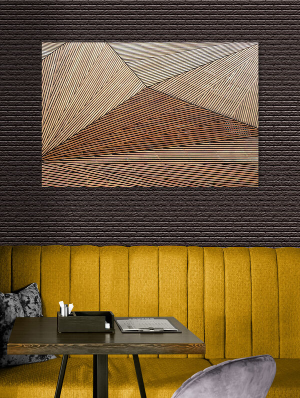 Eine Nahaufnahme eines Holzbodens Eine Nahaufnahme eines Holzbodens