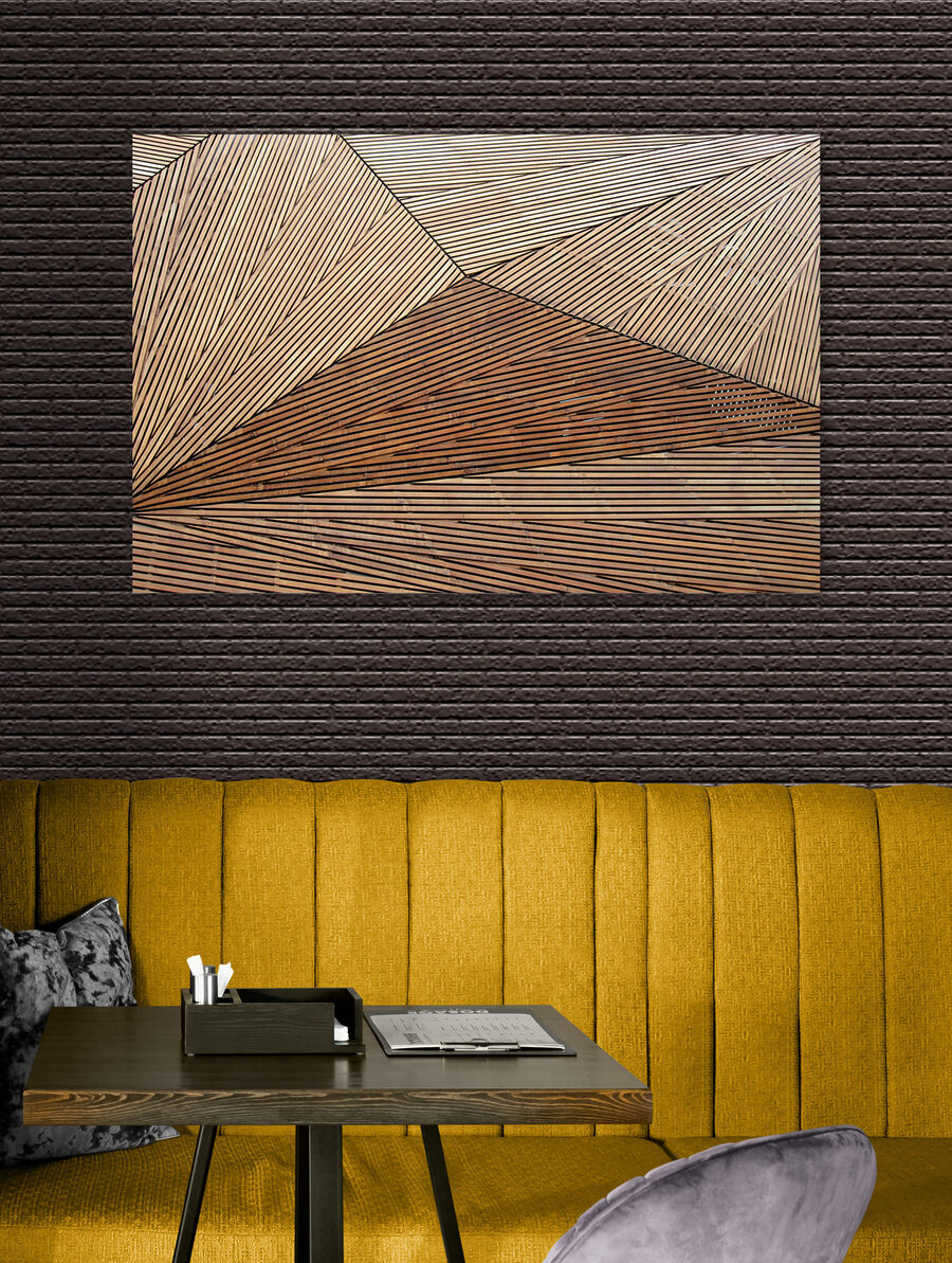 Eine Nahaufnahme eines Holzbodens Eine Nahaufnahme eines Holzbodens