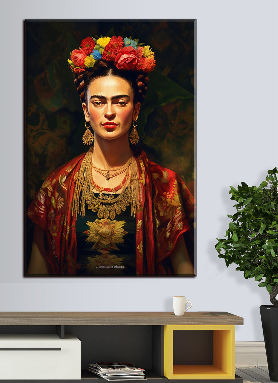 Eine Frau mit Blumen in ihrem Haar Eine Frau mit Blumen in ihrem Haar
