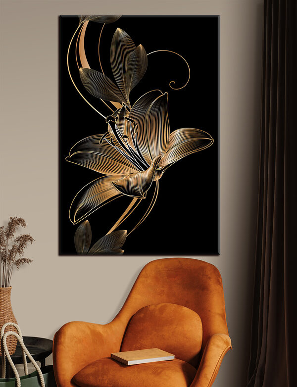 Elegante schwarze und bernsteinfarbene Blumenkunst s34437pig15 600x782 - Elegante schwarze und bernsteinfarbene Blumenkunst