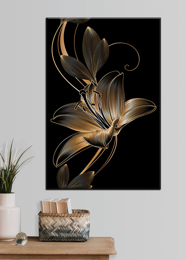 Elegante schwarze und bernsteinfarbene Blumenkunst s34437pig23 600x838 - Elegante schwarze und bernsteinfarbene Blumenkunst