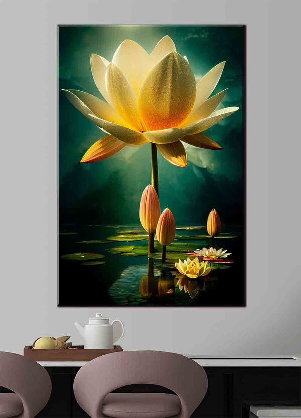 Eine gelbe Blume mit Blütenblättern Eine gelbe Blume mit Blütenblättern