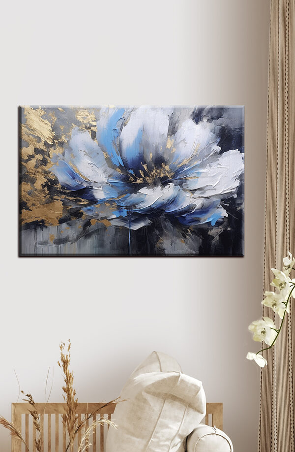 Ein Gemälde einer Blume Ein Gemälde einer Blume