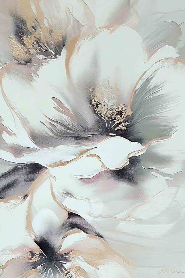 Ein Gemälde einer Blume Ein Gemälde einer Blume