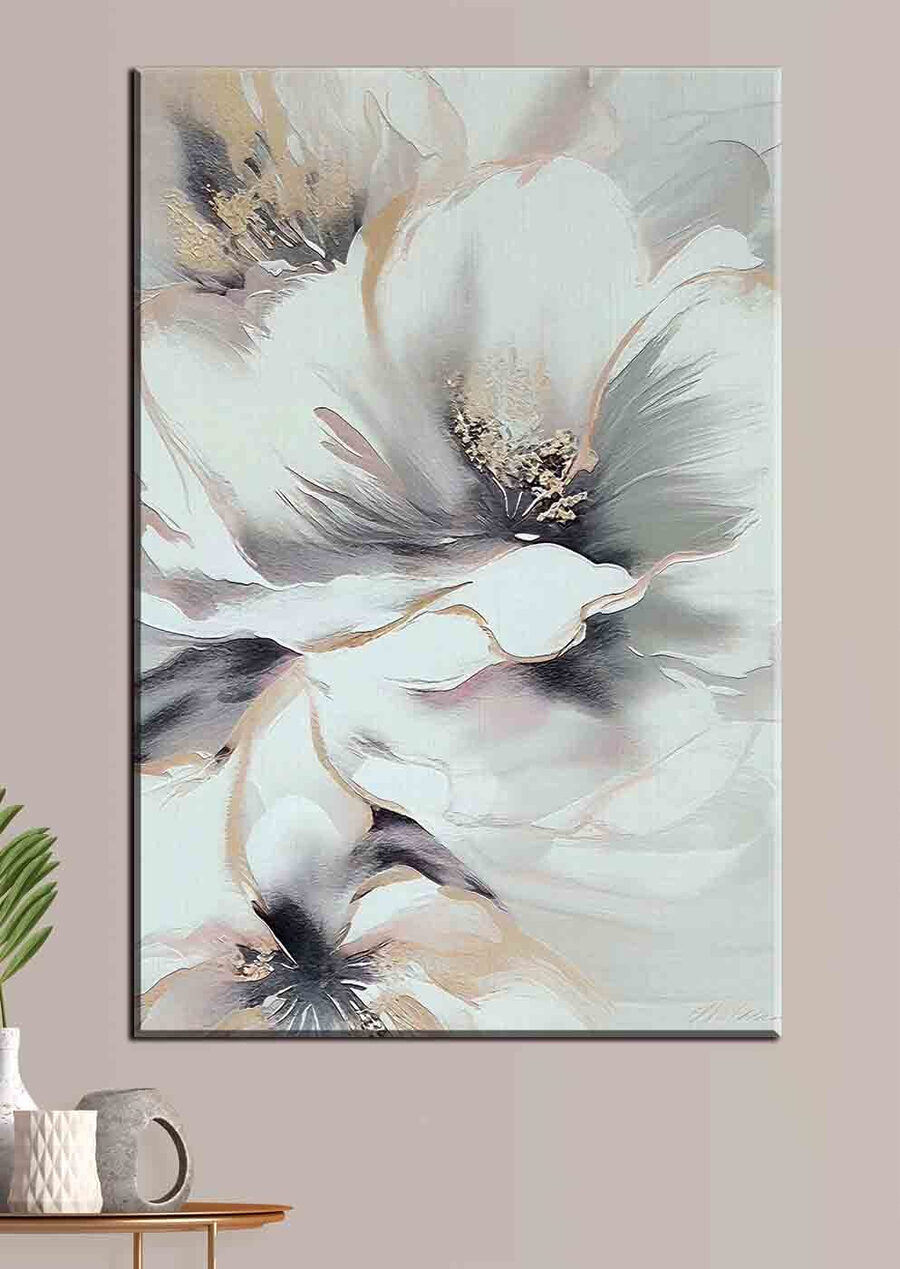 Ein Gemälde einer Blume Ein Gemälde einer Blume