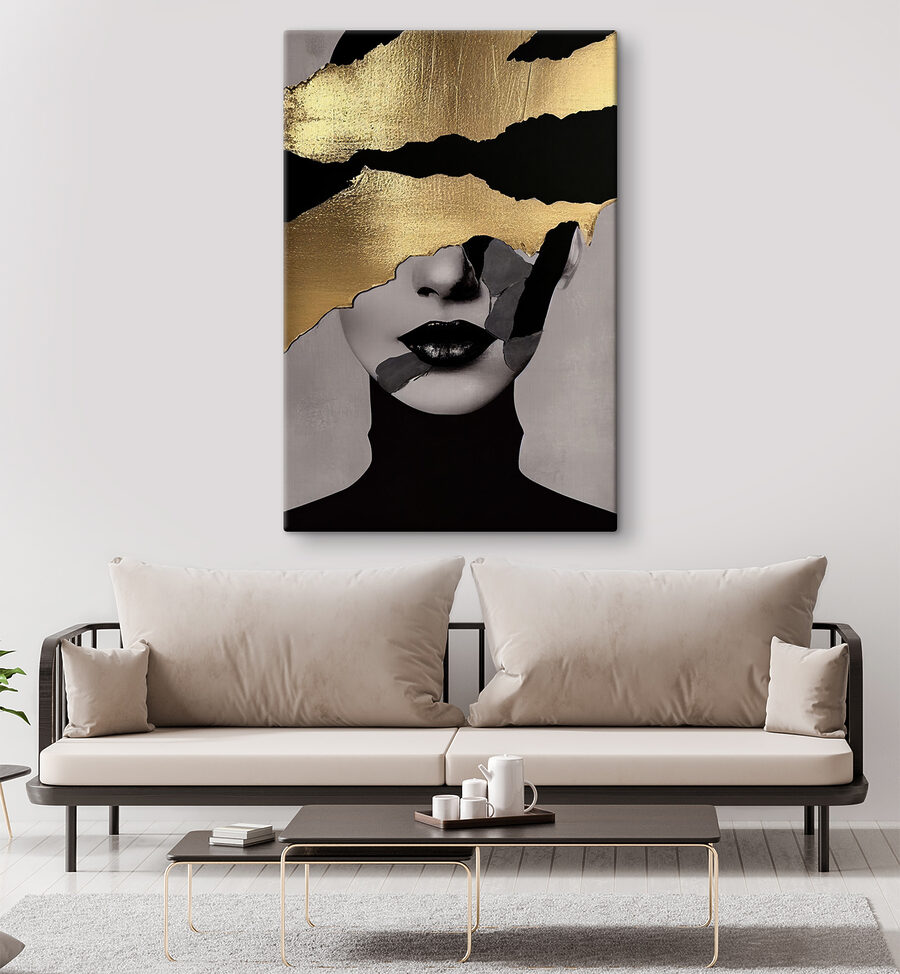 Zerbrochene Eleganz in Monochrom und Metallic
