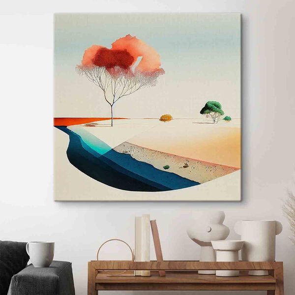 Ein Aquarell eines Baumes Ein Aquarell eines Baumes
