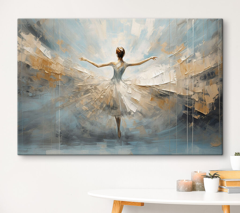 A painting of a woman dancing A painting of a woman dancing