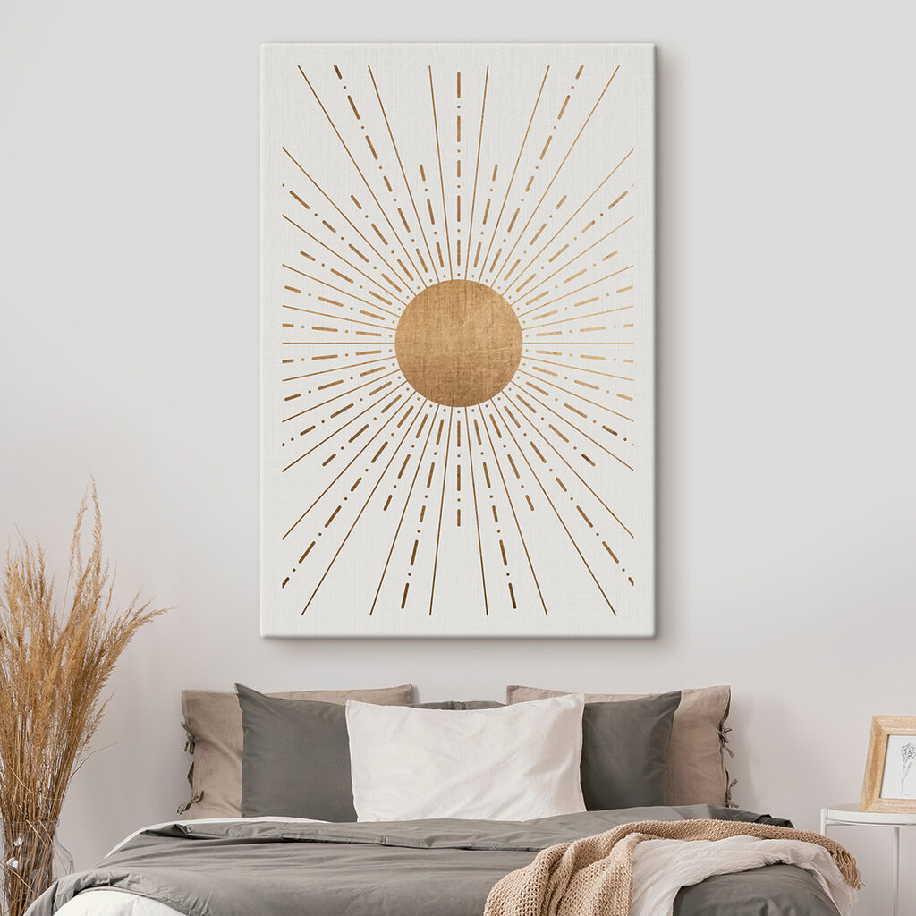 A sun with lines in the center A sun with lines in the center