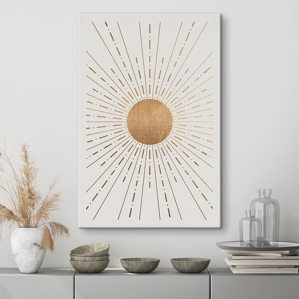 A sun with lines in the center A sun with lines in the center