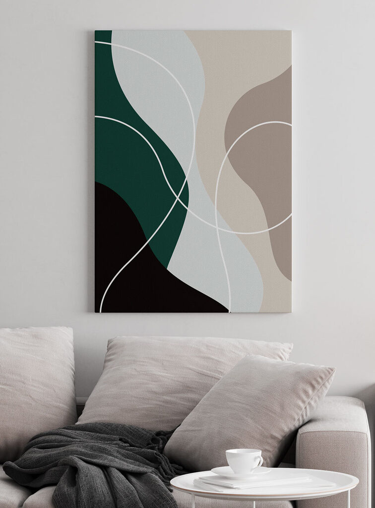 A colorful background with white lines